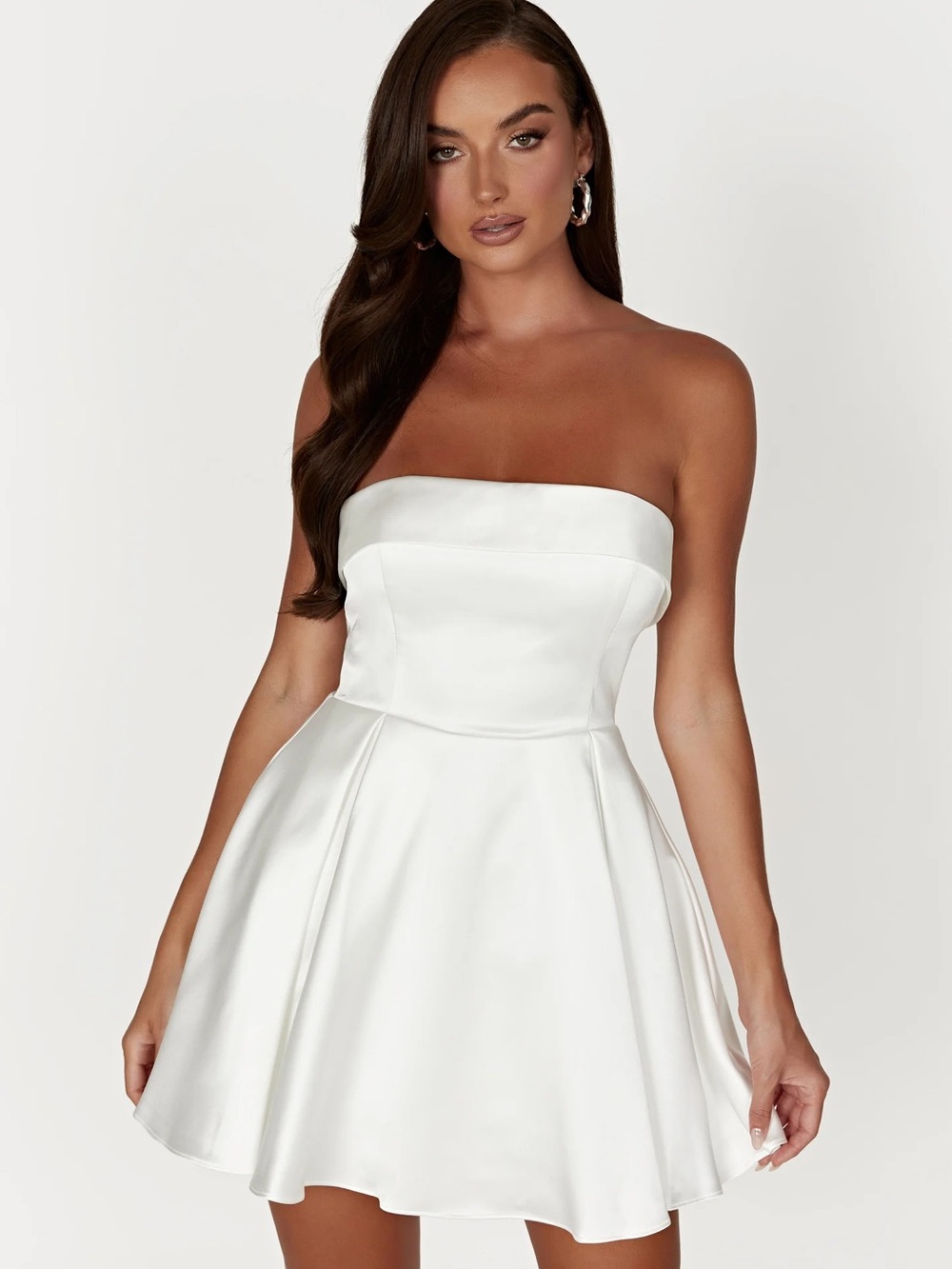 Meshki Eileen mini dress white US M